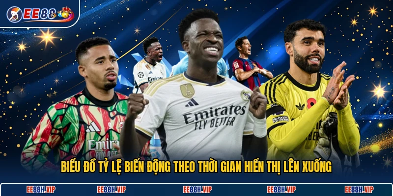 Biểu đồ tỷ lệ biến động theo thời gian hiển thị lên xuống